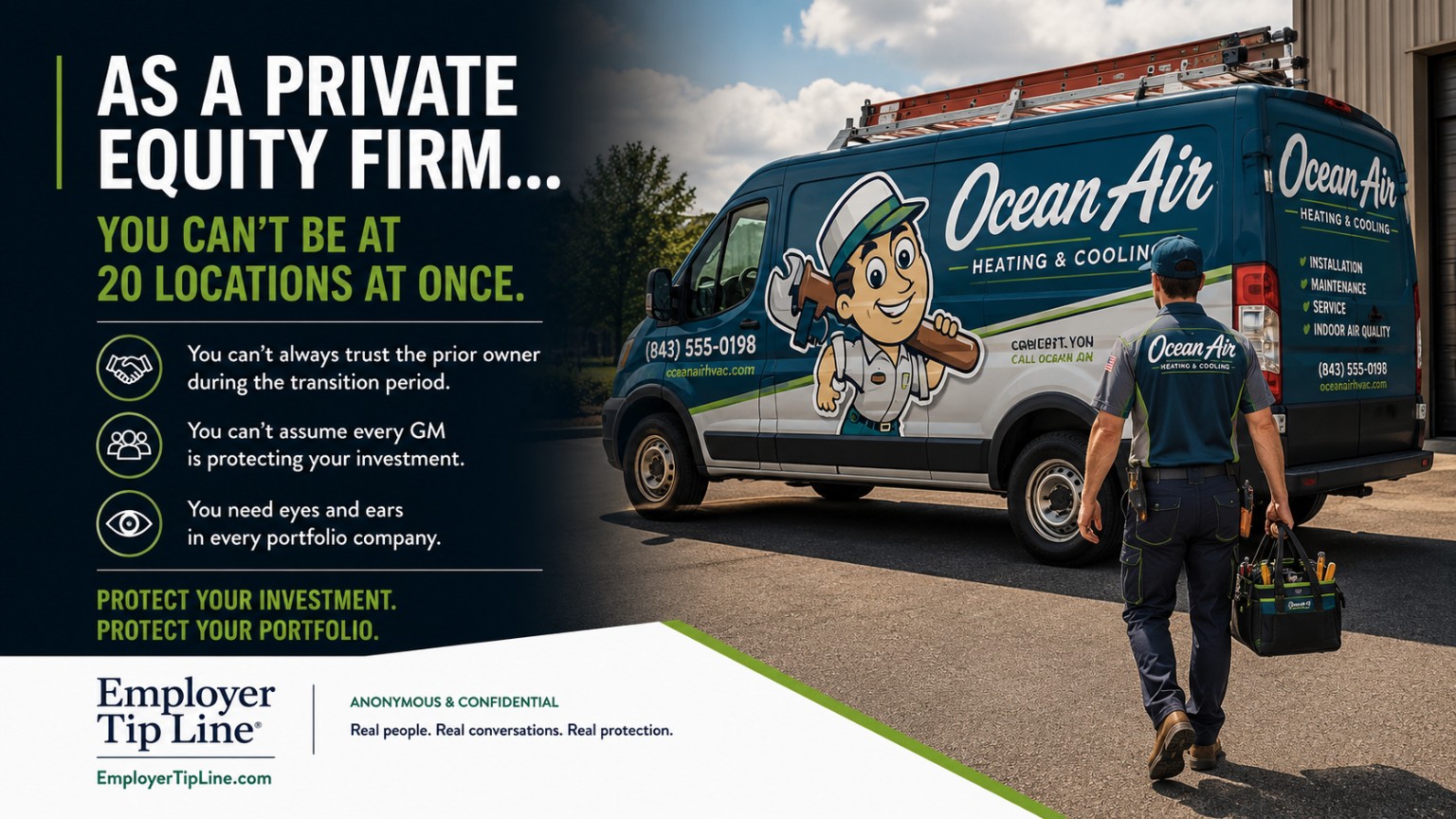 Employer Tip Line private equity portfolio protection brochure